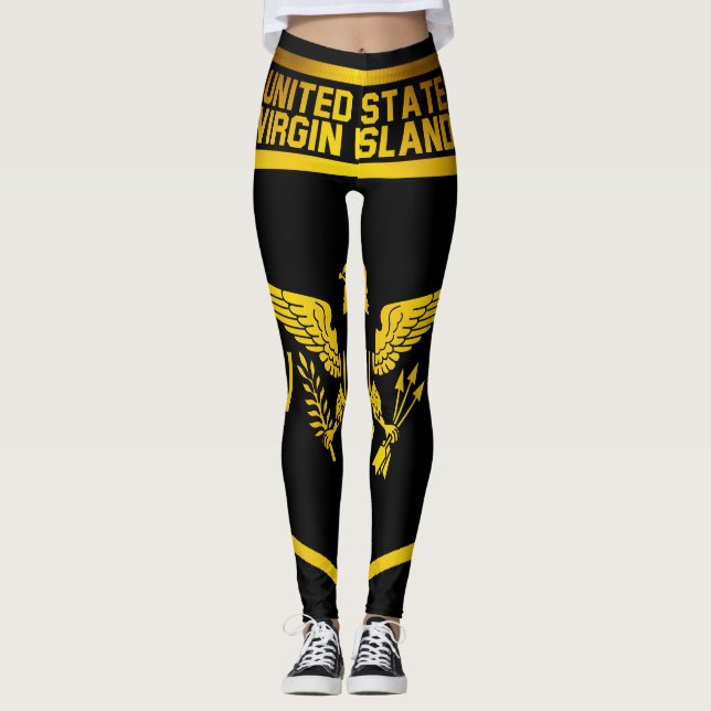 US Virgin Islands Emblem Leggings (Front)