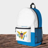 US Virgin Islands Flag Backpack, USA, VI Bag,