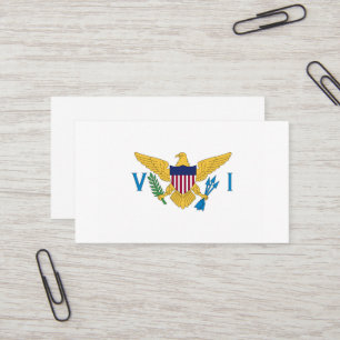 US Virgin Islands flag Business Card