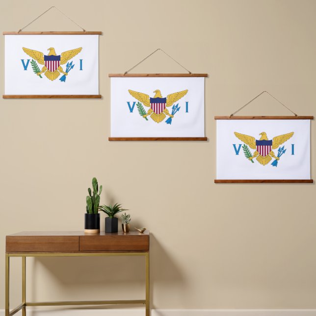 US Virgin Islands flag Hanging Tapestry (Asymmetrical)