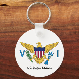 US Virgin Islands Flag - holiday, patriots /sports Key Ring
