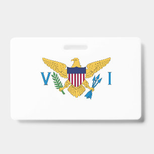 US Virgin Islands flag ID Badge