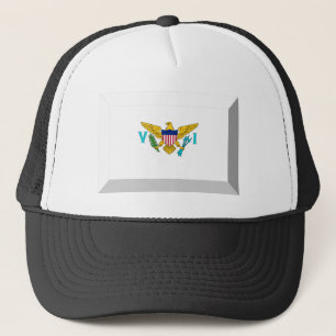US VIrgin Islands Flag Jewel Trucker Hat