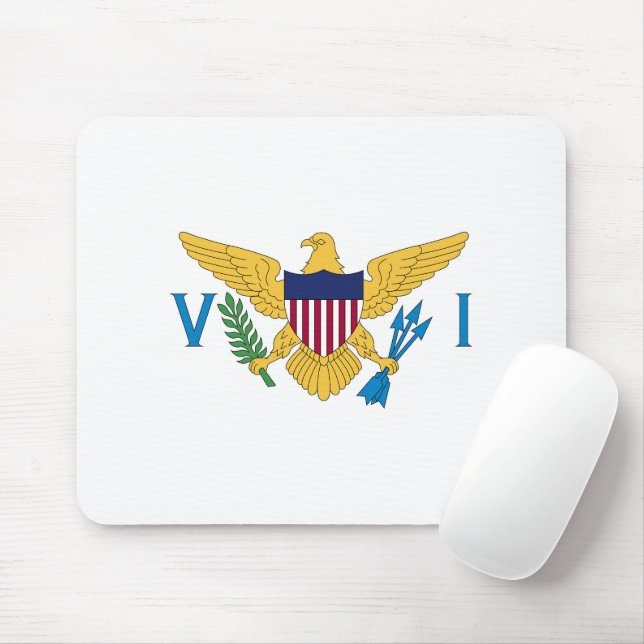 US Virgin Islands flag Mouse Mat (With Mouse)