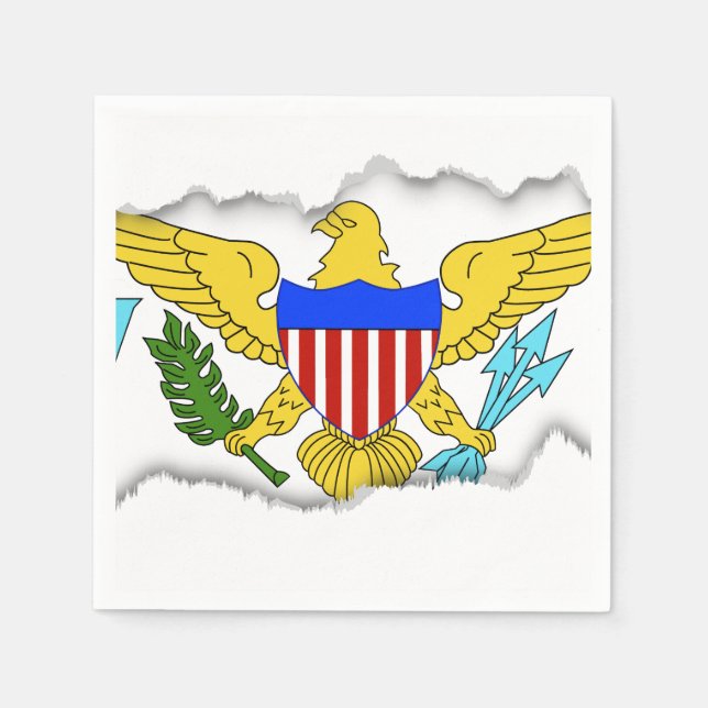 US Virgin Islands flag Napkin (Front)