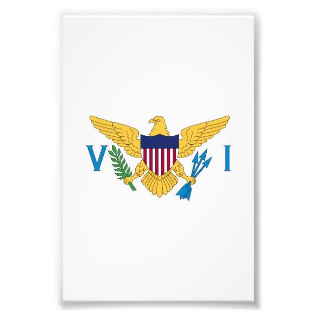 US Virgin Islands flag Photo Print (Front)