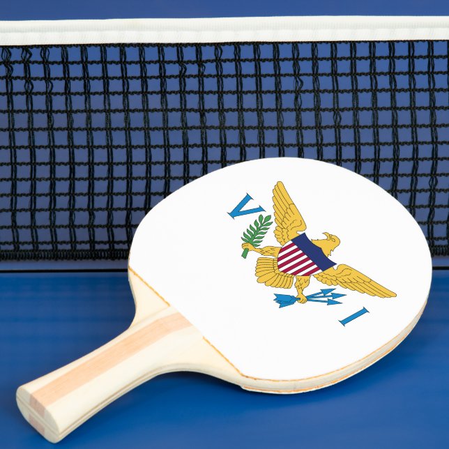 US Virgin Islands flag Ping Pong Paddle (Insitu)
