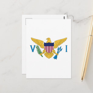 US Virgin Islands flag Postcard