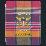 US Virgin Islands Flag St. Croix Madras Plaid iPad Cover<br><div class="desc">US Virgin Islands Flag St. Croix Madras Plaid iPad Smart Cover great for those who have a love for the US Virgin Islands. It has the US Virgin Islands Flag and Madras pattern. Personalise it with your information.</div>