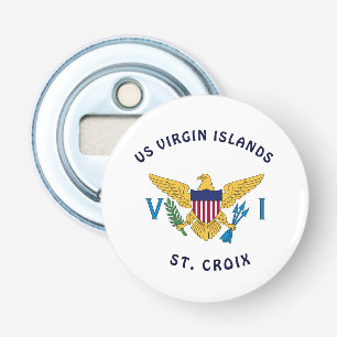 US Virgin Islands Flag St. Croix Personalize Bottle Opener