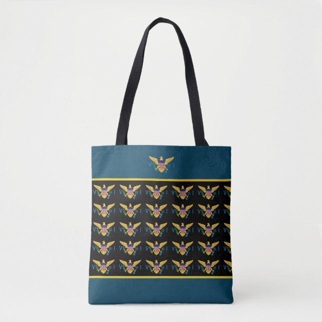  US Virgin Islands Flag St. Croix St. Thomas  Tote Bag (Front)