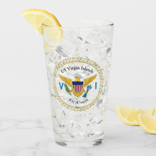 US Virgin Islands Flag St. Croix USVI Caribbean Glass
