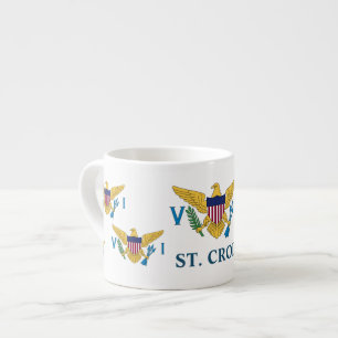 US Virgin Islands Flag St. Croix USVI  Espresso Cup