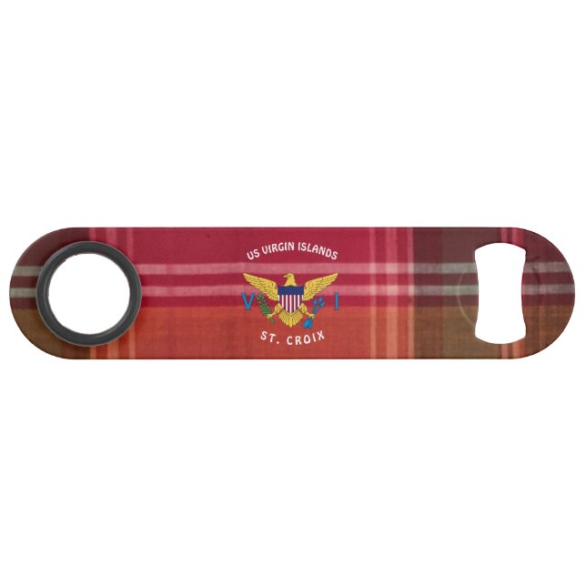 US Virgin Islands Flag St. Croix USVI Madras (Back Horizontal)