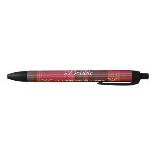 US Virgin Islands Flag St. Croix USVI Madras Black Ink Pen