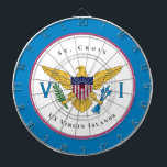 US Virgin Islands Flag St. Croix USVI  Personalise Dartboard<br><div class="desc">US Virgin Islands Flag St. Croix USVI Personalise Dart Board makes a beautiful addition to your game decor. It is a great way to have fun and see the US Virgin Islands Flag everyday.</div>