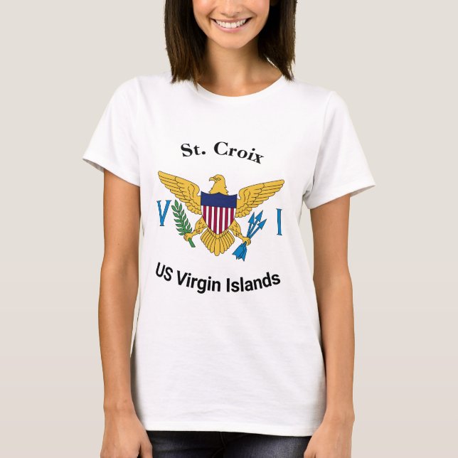 US Virgin Islands Flag St. Croix USVI T-Shirt (Front)