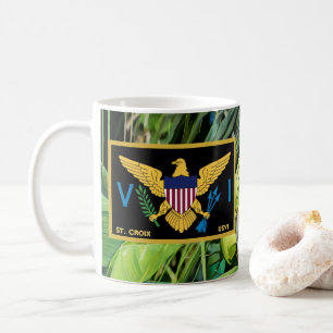 US Virgin Islands Flag St. Croix USVI Tropical Coffee Mug