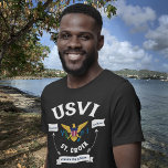 US Virgin Islands Flag St. Croix USVI Tropical T-Shirt<br><div class="desc">Wear US Virgin Islands Flag St. Croix USVI T-Shirt and show Virgin Islands pride by wearing the US Virgin Islands Flag as a part of your attire during carnivals,  festivals,  travelling or just cooling out.</div>