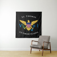 US Virgin Islands Flag St. Thomas USVI Tropical 