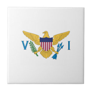 US Virgin Islands flag Tile