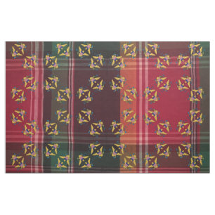 US Virgin Islands Flag USVI Madras Plaid Fabric
