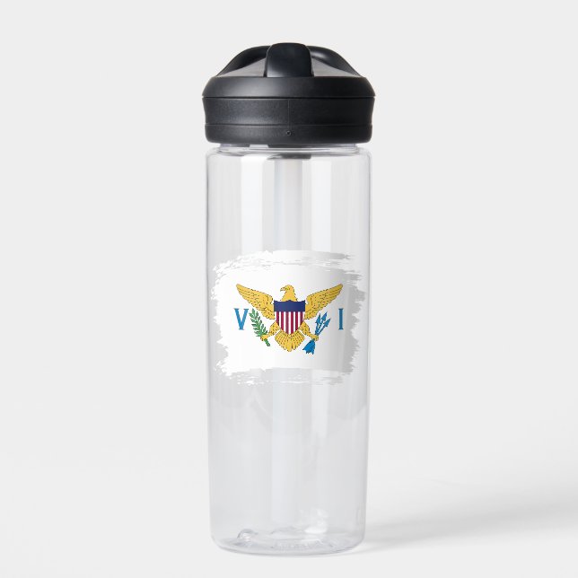 US Virgin Islands flag Water Bottle (Front)