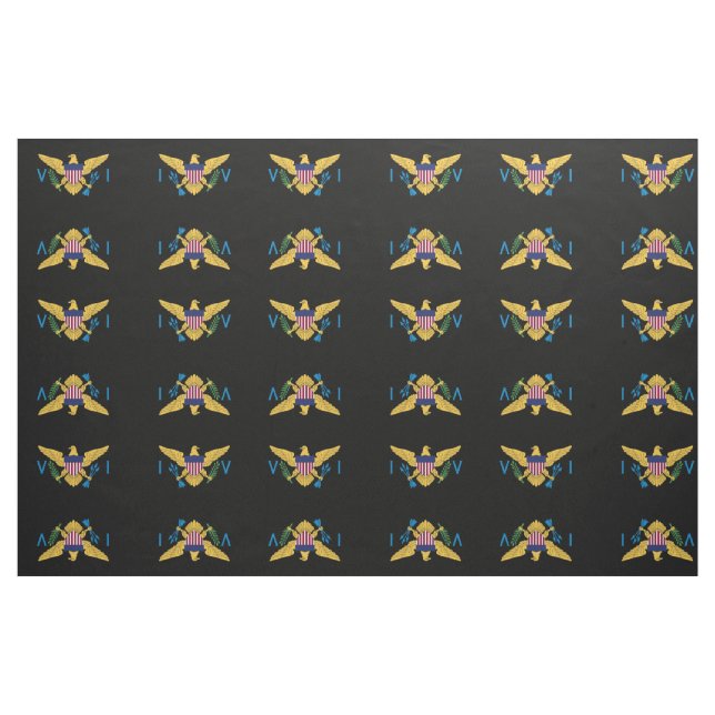 US Virgin Islands Flags USVI American Paradise Fabric (Yard)