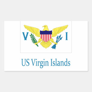 US Virgin Islands Rectangular Sticker