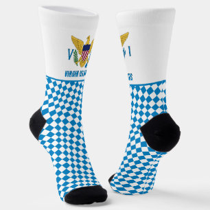 US Virgin Islands Socks, flag fashion / sports Socks