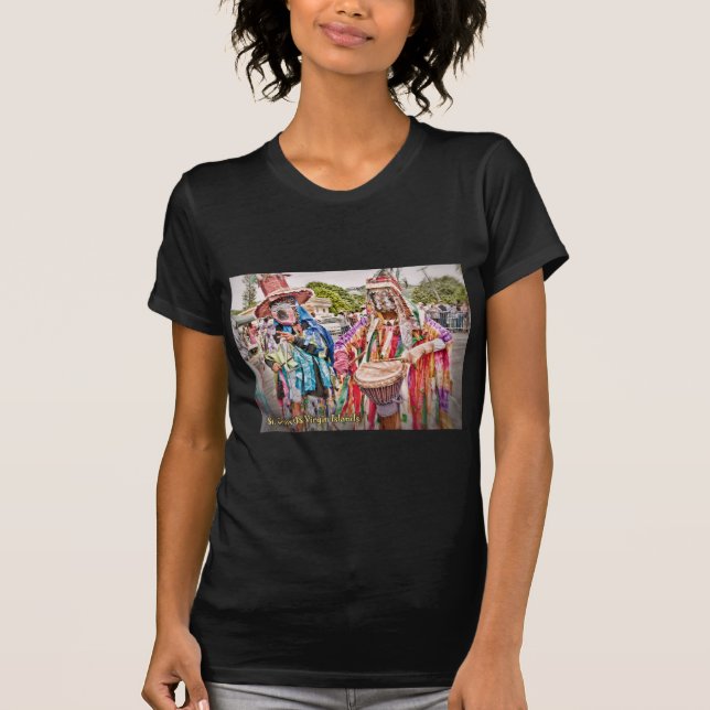 US Virgin Islands St. Croix  Masqueraders USVI T-Shirt (Front)