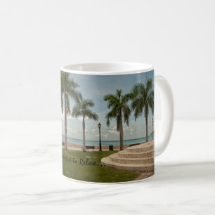 US Virgin Islands St. Croix Palm Trees Tropical Coffee Mug