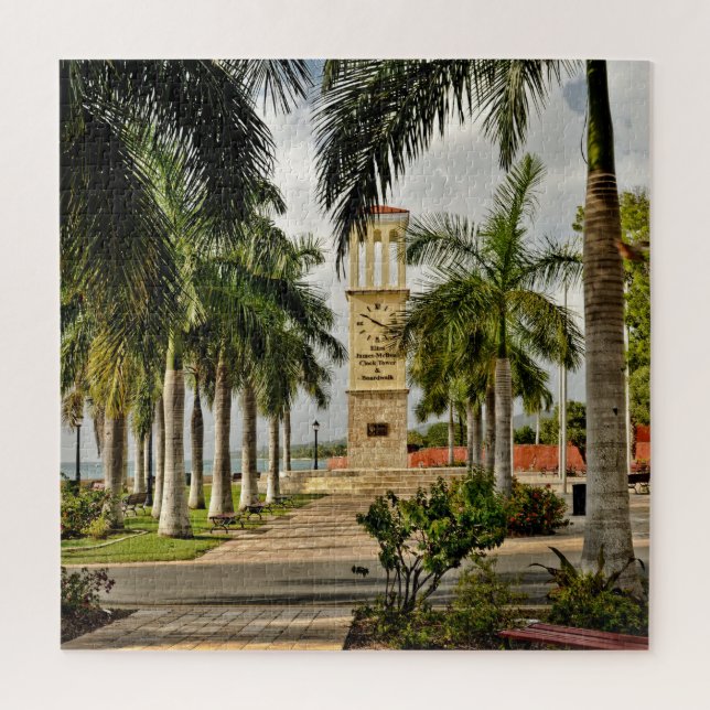 US Virgin Islands St. Croix Palm Trees Tropical Jigsaw Puzzle (Vertical)
