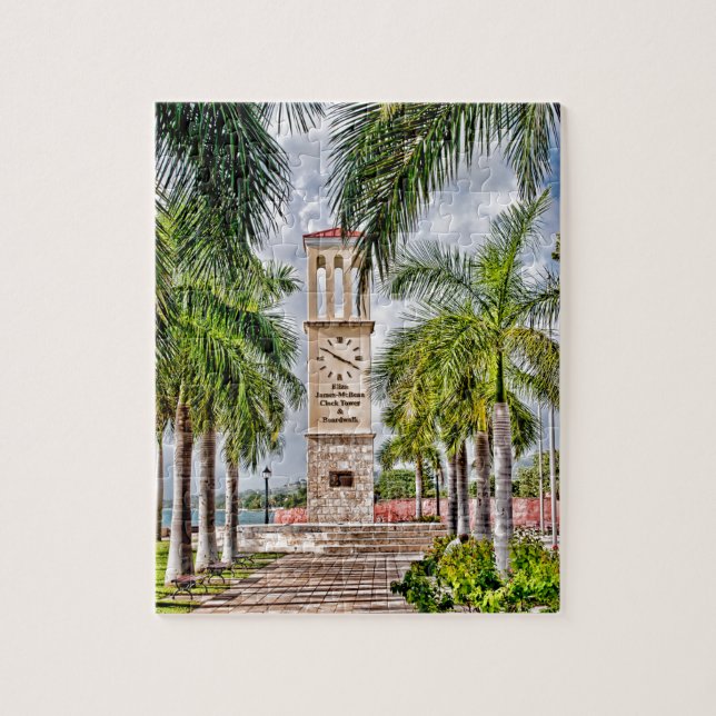 US Virgin Islands St. Croix Palm Trees Tropical Jigsaw Puzzle (Vertical)