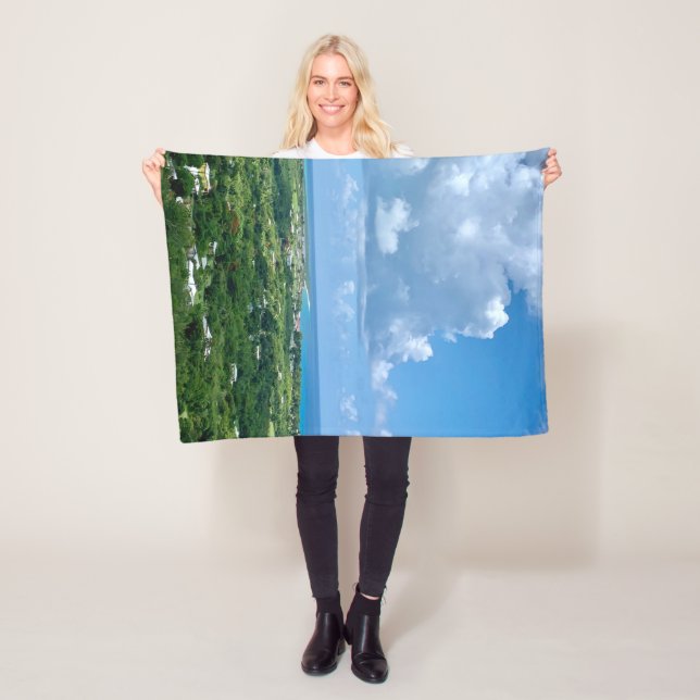 US Virgin Islands St. Croix Sandy Point Beach USVI Fleece Blanket (In Situ)