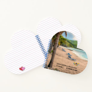 US Virgin Islands St. Croix USVI Beach Ocean Notebook