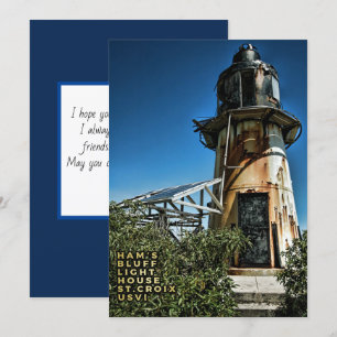 US Virgin Islands St. Croix USVI Light House  Card