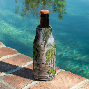 US Virgin Islands St. Croix USVI Tropical Bottle Cooler