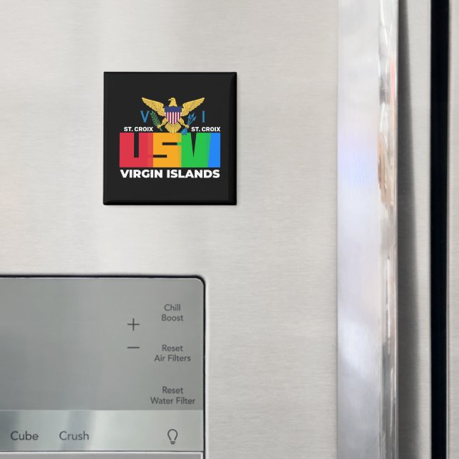 US Virgin Islands St. Croix USVI Tropical  Magnet (In Situ (Fridge))
