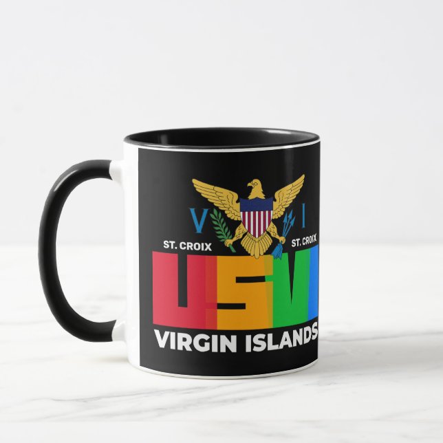 US Virgin Islands St. Croix USVI Tropical   Mug (Left)