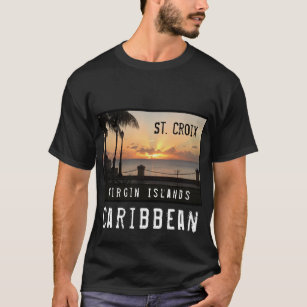 US Virgin Islands St. Croix USVI Tropical Sunset T-Shirt