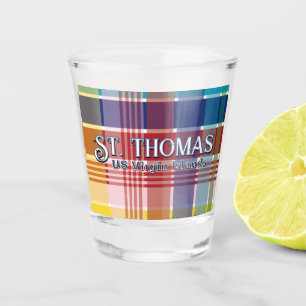 US Virgin Islands St. Thomas Madras USVI Shot Glass