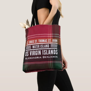 US Virgin Islands St. Thomas St. Croix Personalise Tote Bag
