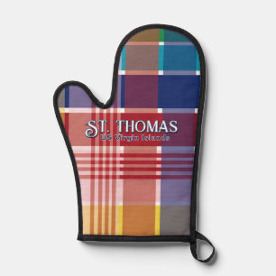US Virgin Islands St. Thomas USVI Madras Oven Mitt