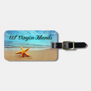 US Virgin Islands starfish Luggage Tag