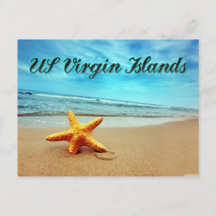 US Virgin Islands starfish Postcard
