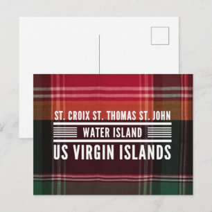 US Virgin Islands USVI Madras Caribbean  Postcard