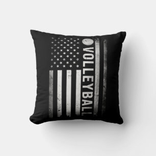 US Volleyball Practice USA Flag American Women Men Cushion