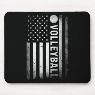 US Volleyball Practice USA Flag American Women Men Mouse Mat