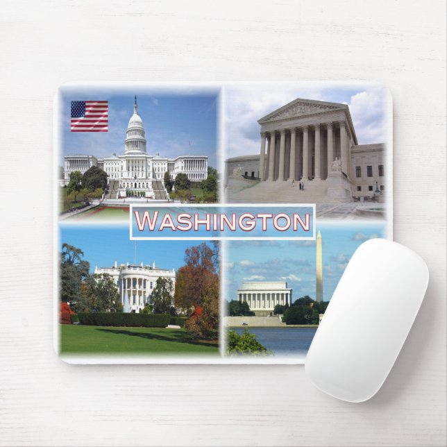 US Washington - Capitol - Supreme Court Mouse Mat (With Mouse)